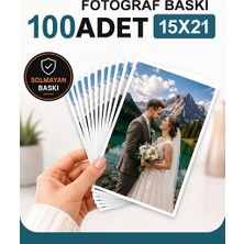 Terakki Parlak Fotoğraf Baskısı 100 Adet   15X21 Ebat 260 gr Yüksek Kalite Kağıtı
