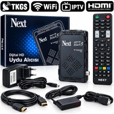 Next Minix Hd Black 3 Full Hd Uydu Alıcısı +Wifi Desteli + 2 Yıl iptv Hediyeli