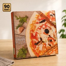 Antpap Ambalaj Pizza Kutusu 26 x 26 cm 90 Adet – Karton Pizza Paketleme Kutusu