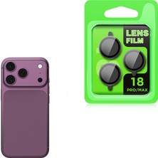 HTstore iPhone Uyumlu 18 Pro Max Zore Cl-07 Kamera Lens Koruyucu-Şeffaf