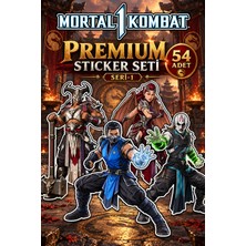 Star Figür Mortal Kombat 1 Premium Sticker Seti 54 Adet Seri-1 | Oyun Çıkartma Paketi