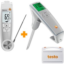 Testo 270 Bt ve 104-IR Bt Kızartma Yağı Test Cihazı ve Sıcaklık Ölçüm Prob Seti