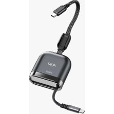 LinkTech KN03 Tek Çekişte Fast 240W Manyetik Type-C - Type-C Geri Sarılabilir Kablo