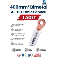 Sutem 400MM Bimetal Kablo Pabucu (Bakır-Alüminyum Al-Cu Skp) - 1 Adet