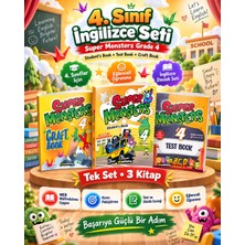 YDS Super Monsters 4. Sınıf Ingilizce 3’lü Eğitim Seti – Student’s Book + Test Book + Craft Book | 2026-2027 Güncel Müfredat
