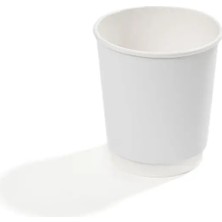 Packtory 8 Oz Double Wall Karton Bardak (Beyaz) 50 Adet