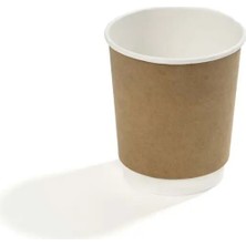 Packtory 8 Oz Double Wall Karton Bardak (Kraft) 50 Adet