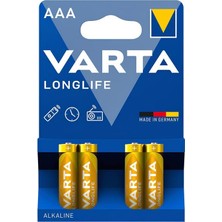 Varta Longlife 4'lü Ince Alkalin Pil