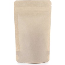Packtory Kraft Alüminyum Önden Kilitli Doypack Ambalaj 16 x 27 + 4 Cm. 500 Gr. - 1000 Adet