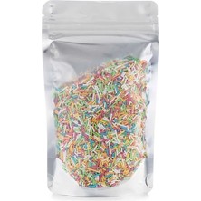 Packtory Ön Şeffaf Metalize Kilitli Doypack Ambalaj 11 x 18,5 + 3,5 Cm. 100 Gr. -2500 Adet
