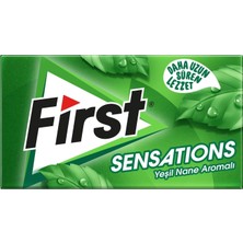 TeknoKapsül First Sensations Yeşil Nane Aromalı Sakız 27 Gr, 12’li Paket