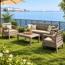 Retro Art Holiday Hawaii Bahçe ve Balkon Takımı