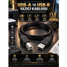 Usb-A To Usb-B Yazıcı Kablosu 1.5 Metre Yazıcı Tarayıcı Bağlantı Kablosu