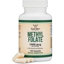 Double Wood Methyl Folate 1000MCG 120 Veg.kapsül.usa Vers.