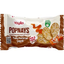 TeknoKapsül Yayla Popnays Tuzlu Karamel Mısır ve Pirinç Patlağı 8'li 68 Gram