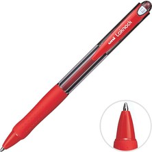 2 Adet Uni-Ball SN-100 Laknock Micro Tükenmez Kalem 1.0 mm Kırmızı