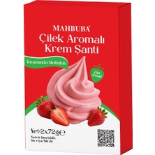 Mahbuba Krem Şanti Çilek Aromalı 2x72gr