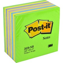 3M Post-it 4 Adet Post-It 2028 Nb Yapışkanlı Not Kağıdı 76 mm x 76 mm Gökkuşağı Rengi Tonları 450 Yaprak