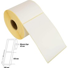 4 Adet Tanex Eco Termal Barkod Etiketi 100 mm x 150 mm 2 Rulo