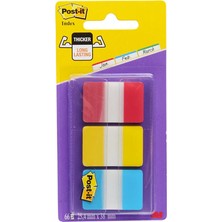2 Adet 3m Post-It 686 Ryb Yapışkanlı Not Kağıdı Index Sert 3 Renk