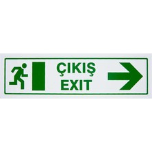 Ekstrafix 2 Adet Çıkış-Sağ Pvc Yönlendirme Levhası 7 cm x 24,5 cm