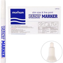 Munhwa Paint Marker Kalem Beyaz 12'li Paket