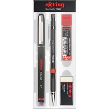 2 Adet Rotring Ofis Seti Visumax Versatil Kalem 0,7 mm + Roller Kalem Siyah