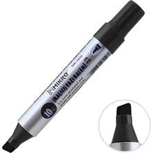 3 Adet Mikro MR6010 Jumbo Permanent Marker Koli Kalemi Siyah Renk