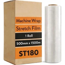 3 Adet Palet Streç Film Makine Tipi 17 Mikron 50 cm 1500 M