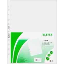 3 Adet Leitz 4796 A4 Delikli Şeffaf Poşet Dosya 100'LÜ Paket