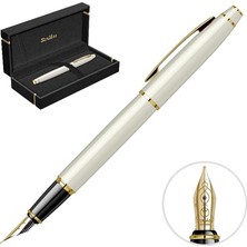 2 Adet Scrikss Noble 35 Dolma Kalem Özel Kutulu Beyaz Altın