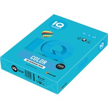 4 Adet Iq Color A4 Koyu Mavi Fotokopi Kağıdı 80 G 1 Paket (500 Sayfa)
