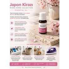 Misra Home Collection Japon Kirazı Esansiyel Uçucu Koku Yağı Difüzör Esansı Buhurdanlık Yağı Aromaterapi Yağı 10ML