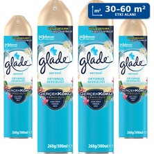 4 Adet Glade Aerosol Oda Kokusu Okyanus Sessizliği 300 ml x 4 Adet - Çok Al Az Öde