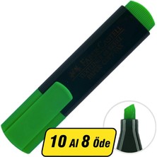 Faber-Castell 4 Adet Faber Castell 48 Fosforlu Kalem Yeşil - 10 Al 8 Öde