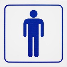 Ekstrafix 5 Adet Bay Wc Pvc Yönlendirme Levhası 12 cm x 12 cm