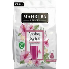 Mahbuba Anadolu Şerbeti Hibiscus Karanfil Reyhan Aromalı Soğuk Toz İçecek 24x11.2gr