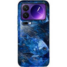 LOTUS GOLD Xiaomi 17 Pro Max Uyumlu Balık Desenli Şeffaf Telefon Kılıfı