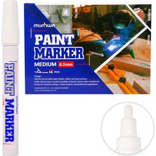 3 Adet Munhwa Paint Marker Kalem Beyaz 12'li Paket