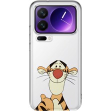 LOTUS GOLD Xiaomi 17 Pro Max Uyumlu Tigger Desenli Şeffaf Telefon Kılıfı