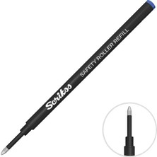 4 Adet Scrikss Safety Roller Kalem Refili Mavi 2'li Paket