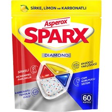 4 Adet Asperox Sparx Hepsi Bir Arada Bulaşık Makinesi Kapsülü 60'lı