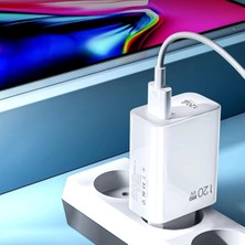 Eco Lounge 120W USB Hızlı Type C Uçlu Kablolu Şarj Aleti