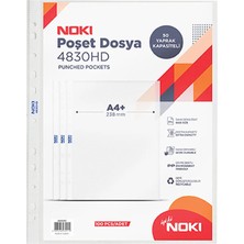 4 Adet Noki 4830 A4 Hd Poşet Dosya 100'LÜ Paket