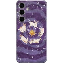 LOTUS GOLD Samsung Galaxy A04S Uyumlu Tavşanlar Desenli Şeffaf Telefon Kılıfı