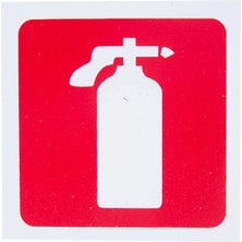 Ekstrafix Yangın Tüpü Pvc Yönlendirme Levhası 12 cm x 12 cm