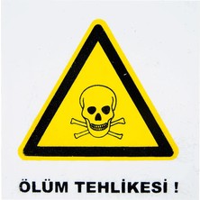 Ekstrafix 3 Adet Tehlike Pvc Dekota Uyarı Levhası P2A-02218