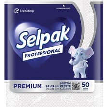 5 Adet Selpak Professional Mini Peçete 24 cm x 24 cm 50'li Paket