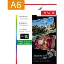 4 Adet Tanex Fotoğraf Kağıdı A6 240 gr 105 mm x 148 mm 50 Sayfa