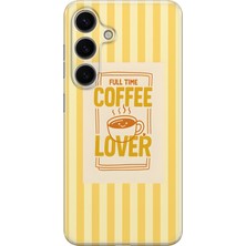 LOTUS GOLD Samsung Galaxy A04S Uyumlu Coffee Lover Desenli Şeffaf Telefon Kılıfı